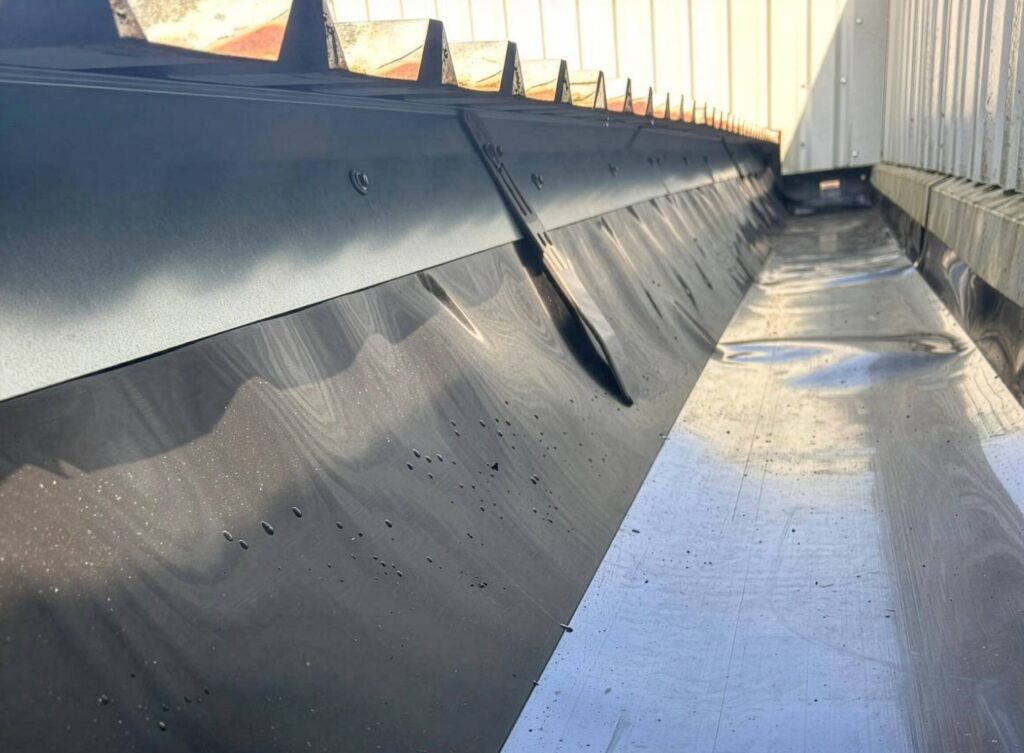 Completed Plygene gutter lining with 25-year guarantee
